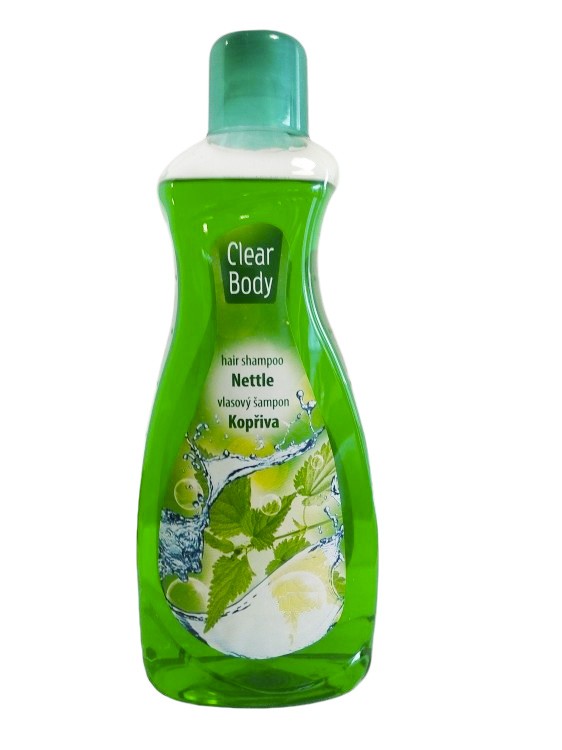 Clear body Šampon Kopřiva  500ml | Kosmetické a dentální výrobky - Vlasové kosmetika - Šampony na vlasy